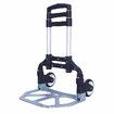 Professional Heavy-Duty 70kgs Capacity Aluminum Folding Hand Truck/Luggage Cart With Adjustable Handle, Folding Away Wheels, And Bungee Cord
