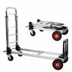 Convertible Hand Truck Dolly Cart with Straps,Folding Hand Cart with Wheels Collapsible Hand Truck,Aluminum Dolly Cart for Moving Luggages, 200kgs