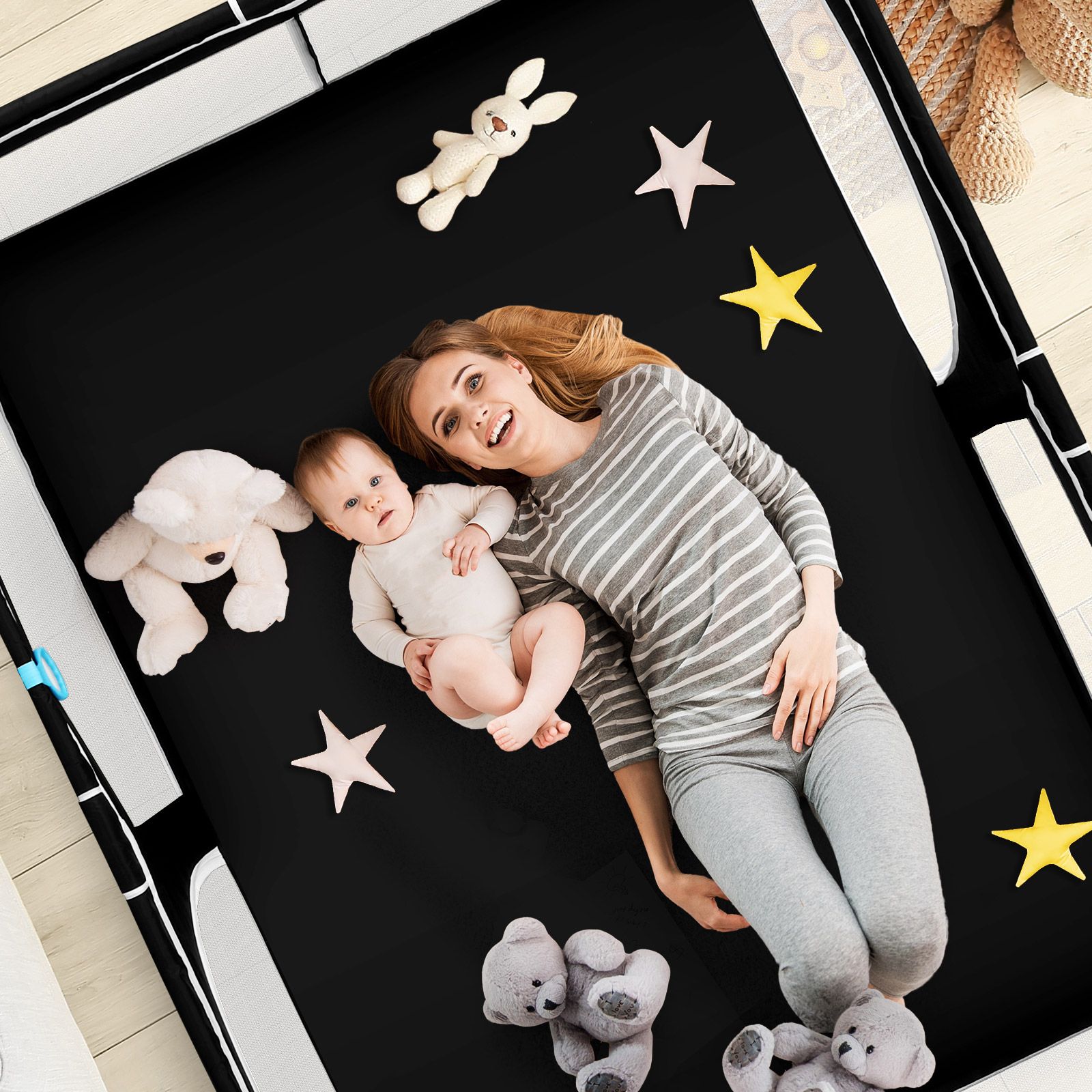 Baby Playpen Safety Gate Pen Fence Kids Playground Indoor Play Activity Centre Game Room Enclosure Barrier Yard Mesh Walls 150x200cm