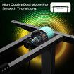 Stand Up Desk Frame Electric Sit and Standup Table Base Legs Heavy Duty Adjustable Rising Standing Underframe Carbon Steel Dual Motor Black