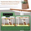 Stand Up Desk Frame Electric Sit and Standup Table Legs Base Adjustable Heavy Duty Standing Rising Underframe Dual Motor Carbon Steel White