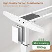 Stand Up Desk Frame Electric Sit and Standup Table Legs Base Adjustable Heavy Duty Standing Rising Underframe Dual Motor Carbon Steel White