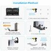 Wall Mount for All PS5 Models,Wall Mount Bracket Holder for PlayStation 5 Game Console Controller