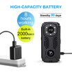 2K HD Body Cameras with Audio and Video Recording,Night Vision Body Cam, Built-in 2000mAh Battery