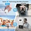 4K Digital Camera,Autofocus 50MP UHD Vlogging Camera,Compact Camera with 16X Digital Zoom Anti-Shake,Travel Camera with 32GB Card,2 Batteries White