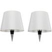Wireless Bottle Lamp,RGB Modes & 3 Color Wine Bottle Lights,Touch Dimming Wireless lamp,Portable Rechargeable LED Desk Lamp (White 2PCS)