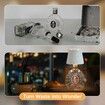 Wireless Bottle Lamp,RGB Modes & 3 Color Wine Bottle Lights,Touch Dimming Wireless lamp,Portable Rechargeable LED Desk Lamp (White 2PCS)
