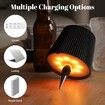 Wireless Bottle Lamp,RGB Modes & 3 Color Wine Bottle Lights with 2800 mAh Battery,Touch Dimming Wireless lamp,Portable Rechargeable LED Desk Lamp (2PCS)