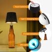 Wireless Bottle Lamp,RGB Modes & 3 Color Wine Bottle Lights with 2800 mAh Battery,Touch Dimming Wireless lamp,Portable Rechargeable LED Desk Lamp (2PCS)