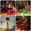 Wireless Bottle Lamp,RGB Modes & 3 Color Wine Bottle Lights with 2800 mAh Battery,Touch Dimming Wireless lamp,Portable Rechargeable LED Desk Lamp (2PCS)
