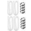 Pool Pump Hose Replacement 4PCS Diameter 3.17cm Filter Compatible Intex Above Ground Swimming Pools Pumps 149cm Long White