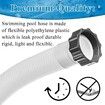 2 Pack 1.5 inch Diameter Accessory Pool 1500 GPH Pump Replacement 59 inch Hose for Intex Pumps, Saltwater Systems, and Sand Filters