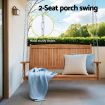 Gardeon Porch Swing Chair With Chain Outdoor Furniture Wooden Bench 2 Seater