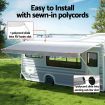 Weisshorn 15ft Caravan Awning RV Replacement Fabric 4.32M x 2.42M