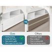 ALFORDSON Entertainment Unit TV Stand LED Light 180cm White