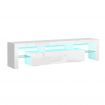 ALFORDSON Entertainment Unit TV Stand LED Light 160cm White