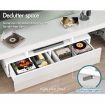 ALFORDSON Entertainment Unit TV Stand LED Light 160cm White