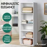 ALFORDSON Wardrobe Clothes Closet Storage Cabinet 5 Shelves White