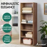 ALFORDSON Wardrobe Clothes Closet Storage Cabinet 5 Shelves Wood