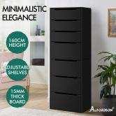 ALFORDSON Wardrobe Clothes Closet Storage Cabinet 7 Drawers Black