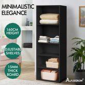 ALFORDSON Wardrobe Clothes Closet Storage Cabinet 5 Shelves Black
