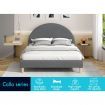 ALFORDSON Bed Frame Queen Size Mattress Base Platform Grey Fabric CALLA