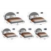 ALFORDSON Bed Frame Queen Size Mattress Base Platform Grey Fabric CALLA