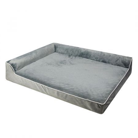 Orthopedic Dog Bed L Grey