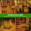2Pcs Solar Lanterns Outdoor Lights Waterproof Garden Decor, Gifts for Women Mom Grandma, 2 Modes Hanging Solar Lights