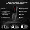 128GB Digital Voice Recorder,3072kbps Portable Recorder Device with Transcription to Text,Audio Recorder with simultaneous Interpretation