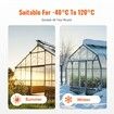 5 Pack Polycarbonate Greenhouse Panels 2' X 4' X 0.32'' Roof Sheets
