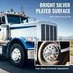Front Axle Cover Combo Kit ABS Lug Nut Covers with Nut Cover Tools