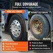 Front Axle Cover Combo Kit ABS Lug Nut Covers with Nut Cover Tools