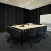 Acoustic Foam Panels 4 Pack 16.5 x 6.3 x 12 in Adhesive for Wall Ceiling