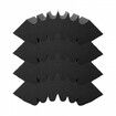 Acoustic Foam Panels 4 Pack 16.5 x 6.3 x 12 in Adhesive for Wall Ceiling