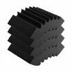 Acoustic Foam Panels 4 Pack 16.5 x 6.3 x 12 in Adhesive for Wall Ceiling