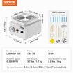 Mini Pottery Wheel Electric Ceramic Wheel Machine 0-320RPM Speed White