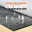 Non Slip Rug Pad Gripper 25 x 94.5 in 0.24" Carpet Mat Thick for Floor