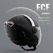 3/4-Face Motorcycle Helmet Motocross Helmet with Bluetooth Communication