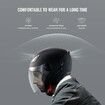 3/4-Face Motorcycle Helmet Motocross Helmet with Bluetooth Communication