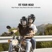 3/4-Face Motorcycle Helmet Motocross Helmet with Bluetooth Communication