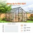15 Pack Polycarbonate Greenhouse Panels 2' X 4' X 0.24'' Roof Sheets