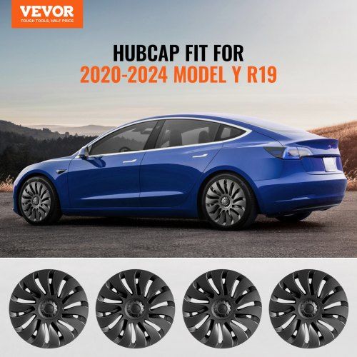 19" Wheel Rim Cover for 2021-2023 Model Y Hubcap with Valve Nozzle Hole