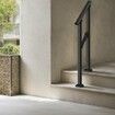1-2 Handrails for Outdoor for Seniors Porch Deck Black Square Tube Steel