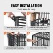 42 Inch Heavy Duty Dog Crate Indestructible Dog Crate 3-Door Heavy Duty Dog Kennel for Medium to Large Dogs with Lockable Wheels and Removable Tray
