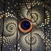 Mosaic Solar Lanterns Outdoor Bohemian Solar Lantern Outdoor Waterproof Blue Mosaic Table Light Turkish Moroccan Lamp