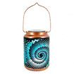 Mosaic Solar Lanterns Outdoor Bohemian Solar Lantern Outdoor Waterproof Blue Mosaic Table Light Turkish Moroccan Lamp
