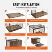 Dog Crate Furniture 32 inch Wooden Dog Crate with Double Doors & Tray