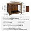 Dog Crate Furniture 32 inch Wooden Dog Crate with Double Doors & Tray