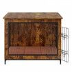 Dog Crate Furniture 32 inch Wooden Dog Crate with Double Doors & Tray